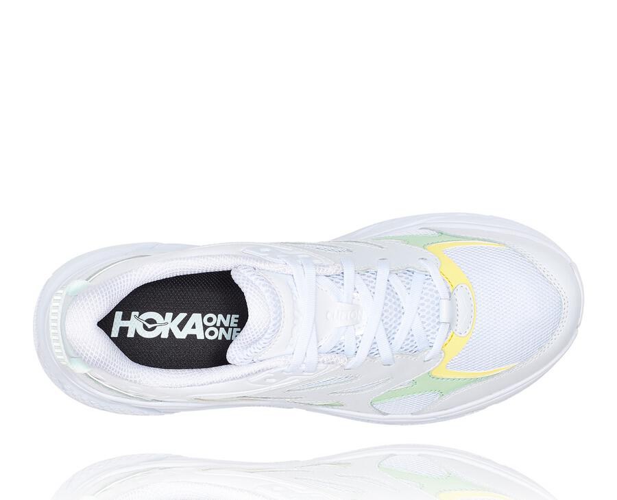 Running Shoes Womens - Hoka One One Clifton L - White - XLJTKOI-09